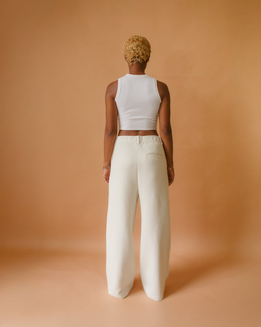 Cosmic Latte Pleated Sweatpants