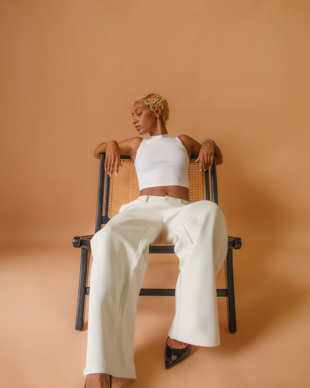 Cosmic Latte Pleated Sweatpants